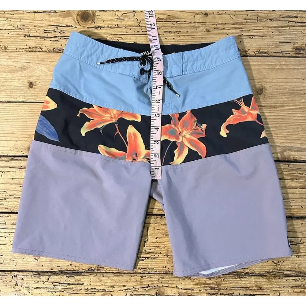 Billabong Men’s Size 25 Blue Colorblock Tribong Boardshorts NWOT